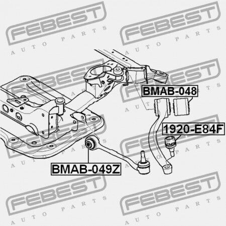 Vordere Stange P Floating Bushing BMW 3 E90 2004-2008 ECE 31126768989