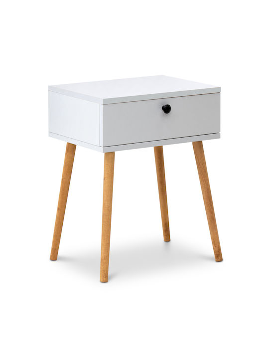 Pauline Wooden Bedside Table 45x35x61cm