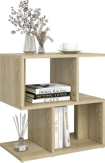 Wooden Bedside Tables Sonoma Oak 2 Pieces 50x30x51.5cm