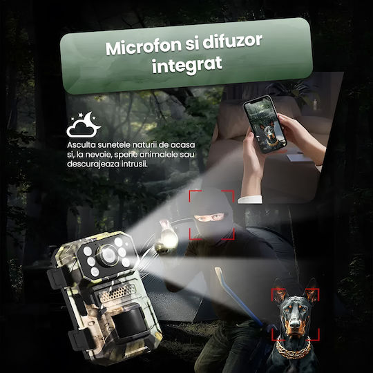 Cameră de Vânătoare cu Vedere pe Timp de Noapte și Detectarea Mișcării