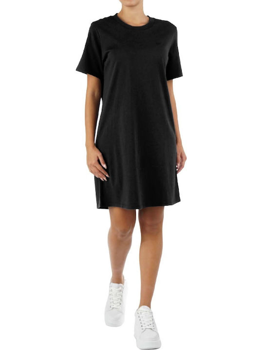 Elle Καλοκαιρινό Mini T-shirt Φόρεμα Γκρι