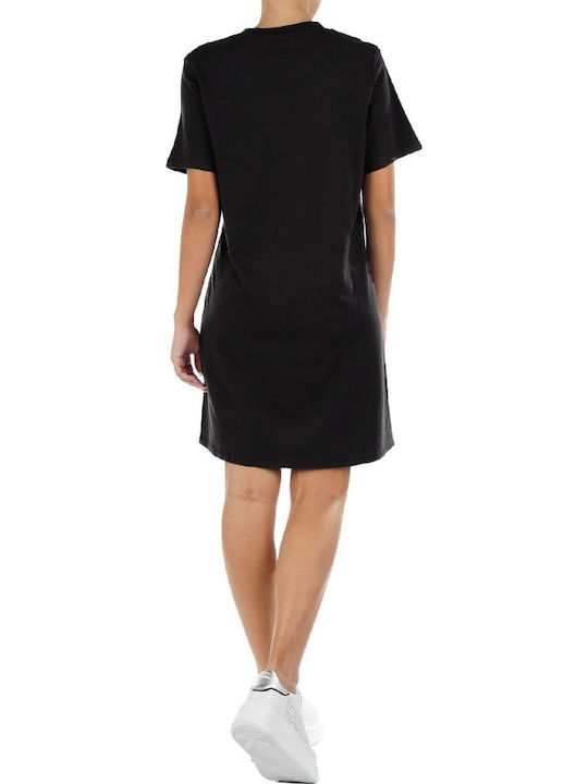 Elle Καλοκαιρινό Mini T-shirt Φόρεμα Γκρι