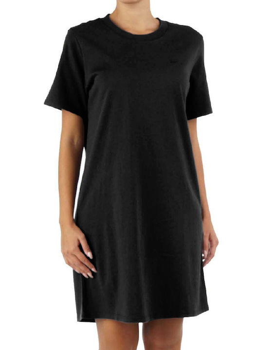 Elle Καλοκαιρινό Mini T-shirt Φόρεμα Γκρι