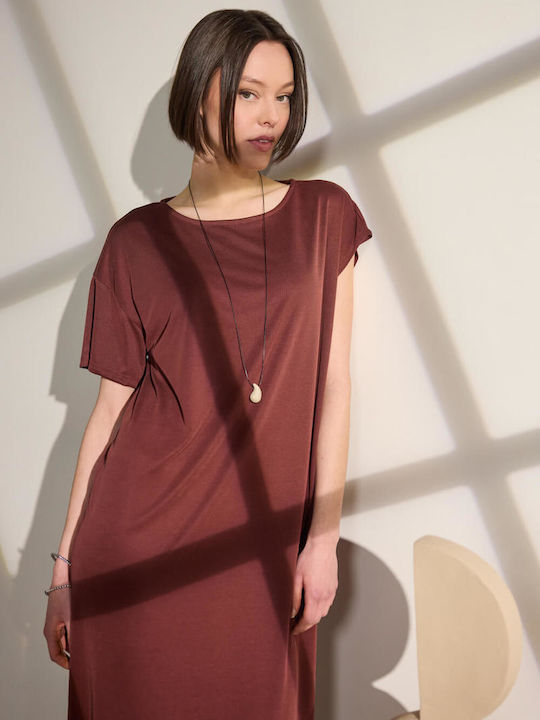 Midi Φόρεμα Brown