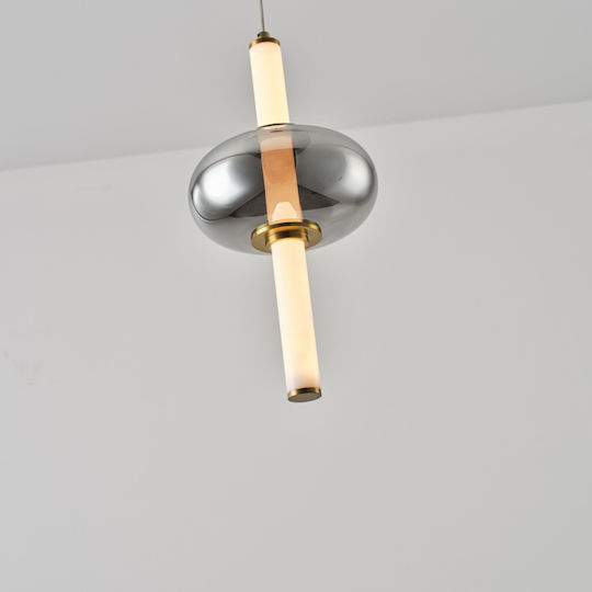 Eurolamp Verena Κρεμαστό Φωτιστικό LED με Θερμό Λευκό Φως 19x38x145εκ.