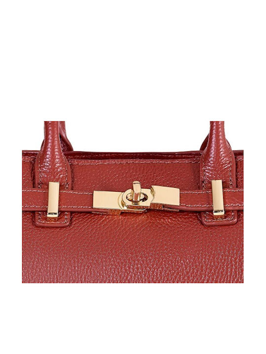 Leather Women's Shoulder Bag Brown