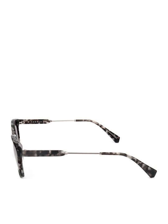 Sandro Unisex Γυαλιά Ηλίου με Γκρι Σκελετό και Μαύρο Φακό