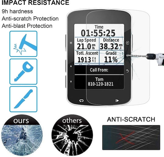 Garmin Edge 520 0.26mm 2.5d 9h Tempered Glass Film Screen Protector