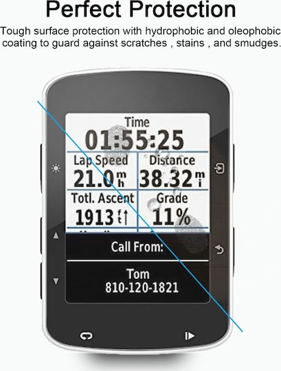 Garmin Edge 520 0.26mm 2.5d 9h Tempered Glass Film Screen Protector