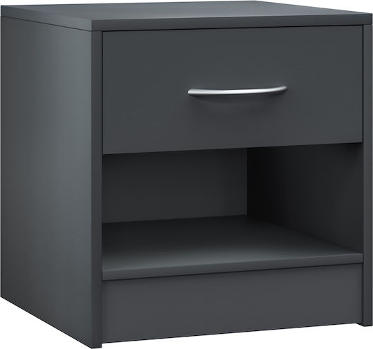 Wooden Grey Bedside Table 41x39x28cm Wooden Grey Bedside Table 41x39x28cm