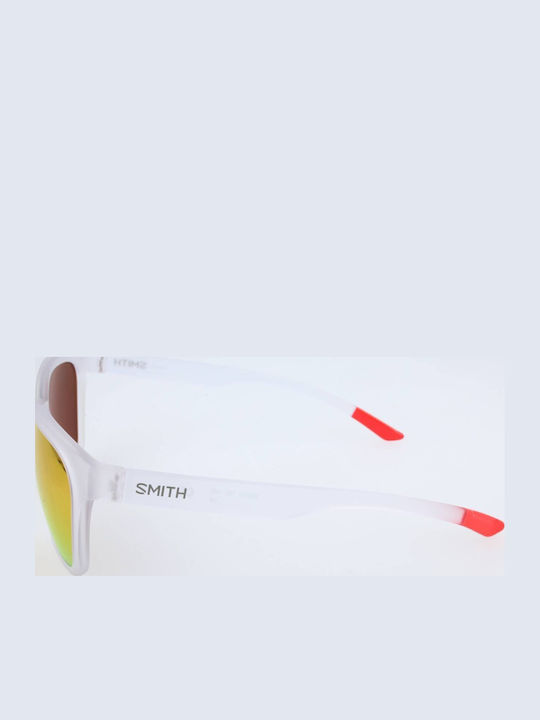Smith Founder Unisex Γυαλιά Ηλίου με Διάφανο Σκελετό και Πορτοκαλί Φακό