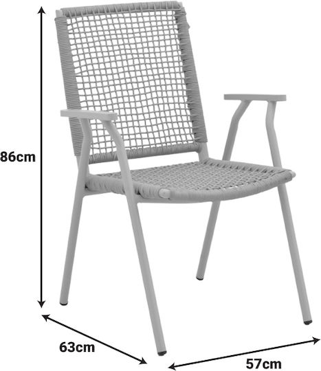 Καρέκλα Weave Φυσική Απόχρωση 57x63x86εκ.
