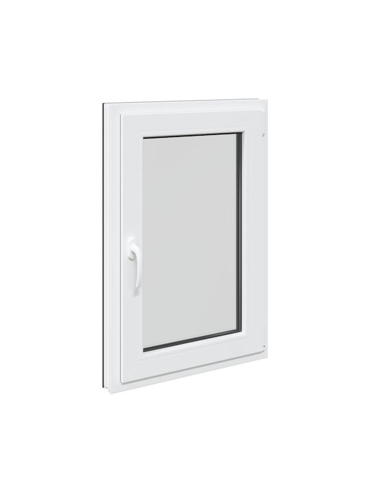 vidaXL Ανοιγόμενο Παράθυρο PVC Risor Π60xΥ80cm