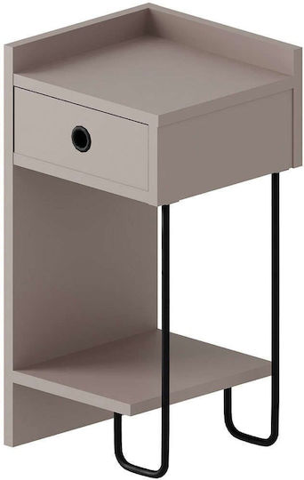 Sirius Left Wooden Brown Bedside Table 31.5x29.5x60cm Sirius Left Wooden Brown Bedside Table 31.5x29.5x60cm