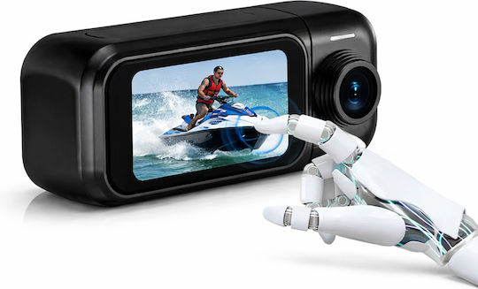 ClipGo Pro 512GB Action Camera 4K Ultra HD με Οθόνη Αφής 1.47" Μαύρη