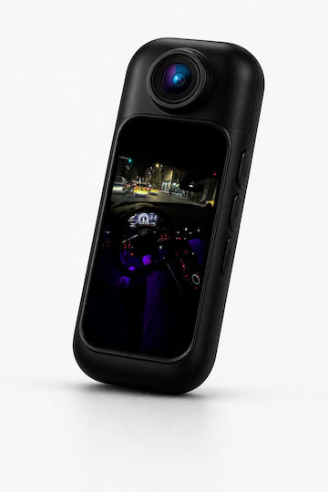 ClipGo Pro 512GB Action Camera 4K Ultra HD με Οθόνη Αφής 1.47" Μαύρη