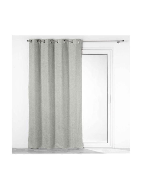 Κουρτίνα Συσκότισης με Τρουκς Crepuscule Crepuscule Grey 140x260εκ.