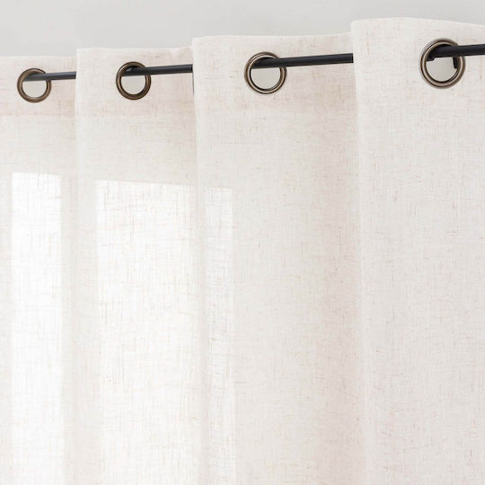 Window Curtain with Tab Top Pauline Ecru 140x180cm