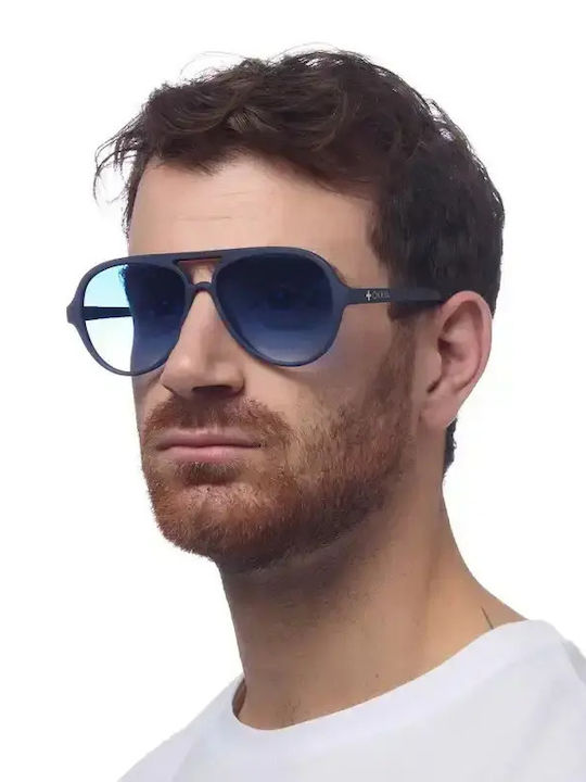 Okkia Alessio Unisex Sunglasses with Transparent Frame with Gradient Lens OK021-TCL