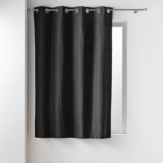 Micropolar με Τρουκς Παραθύρου Black 135x180εκ. Micropolar με Τρουκς Παραθύρου Black 135x180εκ.
