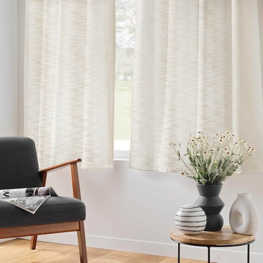 Window Curtain With Grommets Nando Naturel 140x180cm
