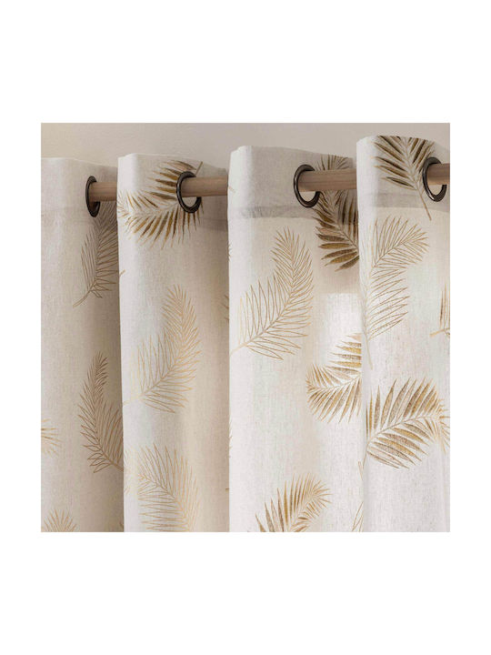 Curtain With Grommets Isadora Ochre 140x240cm