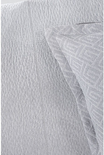 Guy Laroche Soho Ριχτάρι Τετραθέσιου Καναπέ Chenille 180x350εκ. Silver