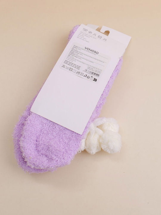 Damentaschen Monochrome Socken Weiß