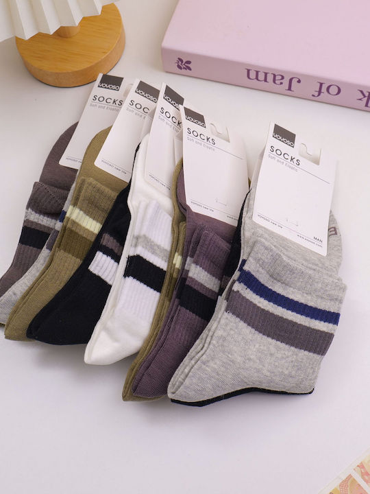 Herren Socken Mit Muster Grün-Grau 2Pack