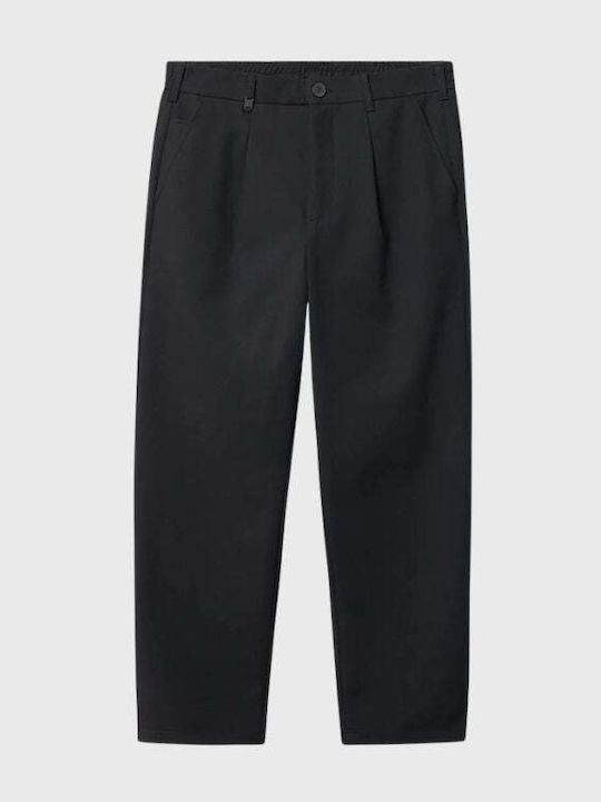 Napoli Chinos Elastisch in Regulärer Passform Blau/Schwarz