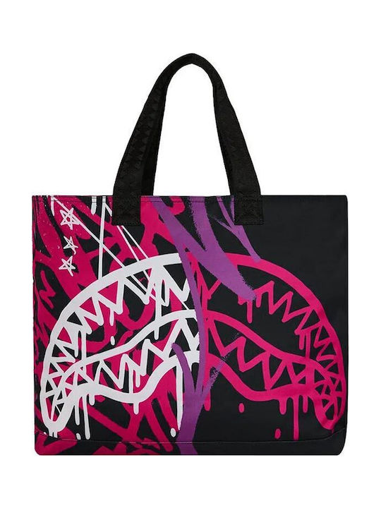 Fabric Women's Tote Handbag Black