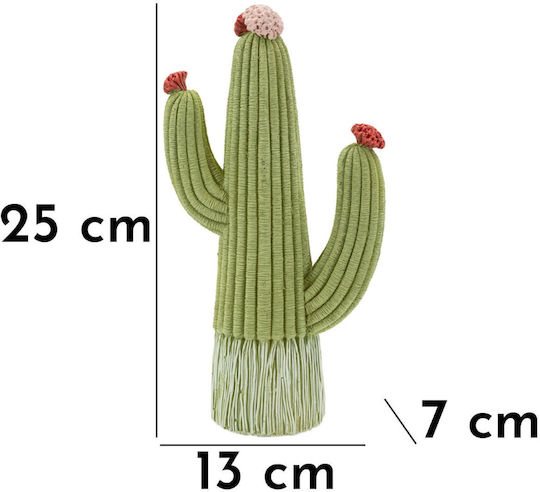 Decorativ Cactus Poliester 13x7x25 cm