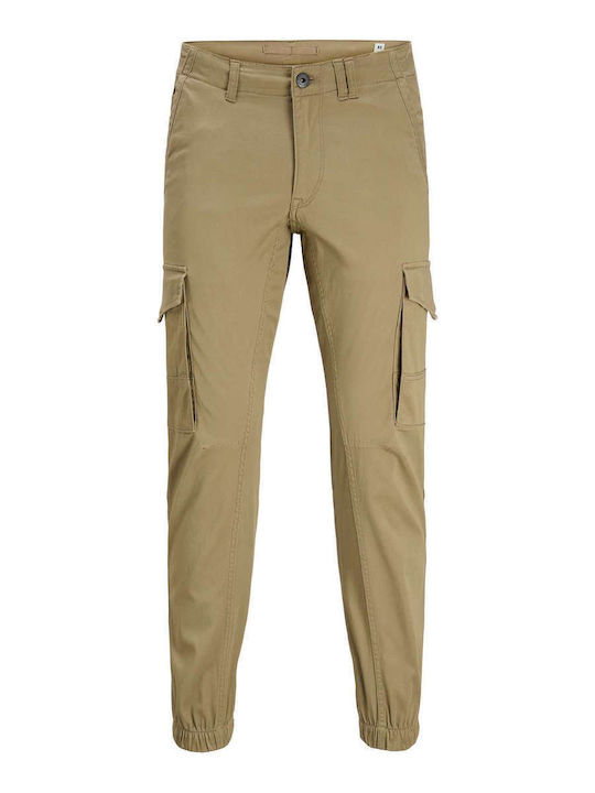 Elastic Cargo Trousers In Slim Fit Elmwood