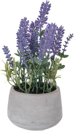 Lavender 21cm Cement Pot Φ10x8cm Set of 4 Pieces
