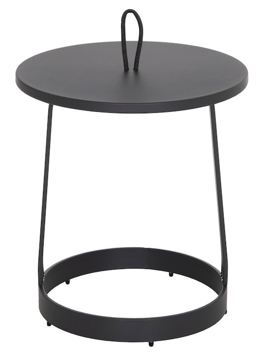 Hilfsmittel Garten- und Terrassentisch für kleine Außenräume Aluminium zusammenklappbar Mino Grau 47x47x53cm