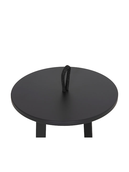 Hilfsmittel Garten- und Terrassentisch für kleine Außenräume Aluminium zusammenklappbar Mino Grau 47x47x53cm