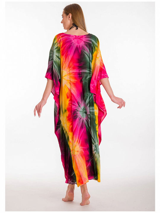 Rima Beachwear Γυναικείο Καφτάνι Παραλίας Φούξια