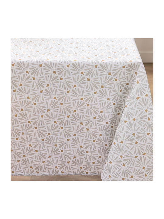 Stain Resistant Tablecloth L-c Opaline Naturel 145x240cm