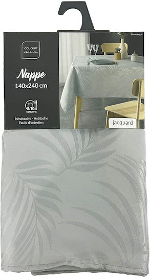 Spitishop Fleckabweisendes Tischtuch L-c Plumette Grau 140x240cm