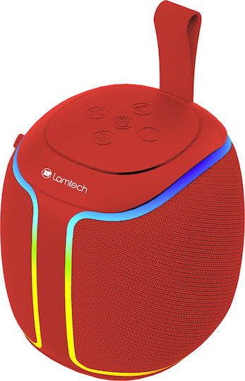 Lamtech Detachable Ηχείο Bluetooth 5W με Ραδιόφωνο Κόκκινο