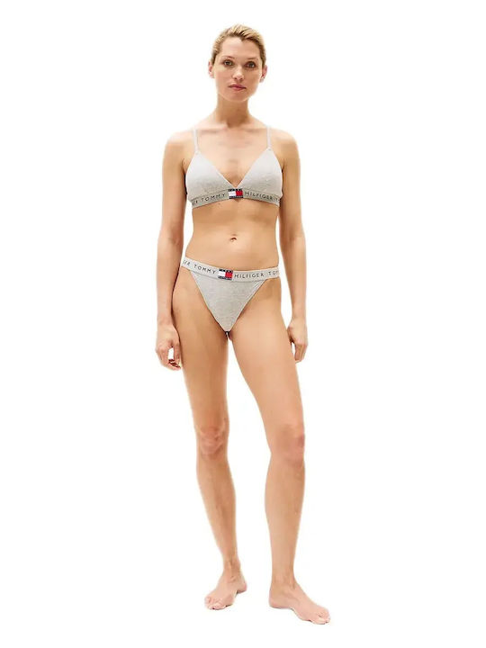 Tommy Hilfiger Rp Triangle Damen Bralette Grau