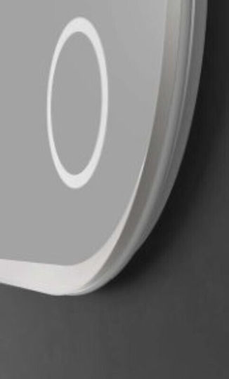 Imex Rimini Увеличаващо Овално Огледало За Баня LED Touch 120x60cm Бял