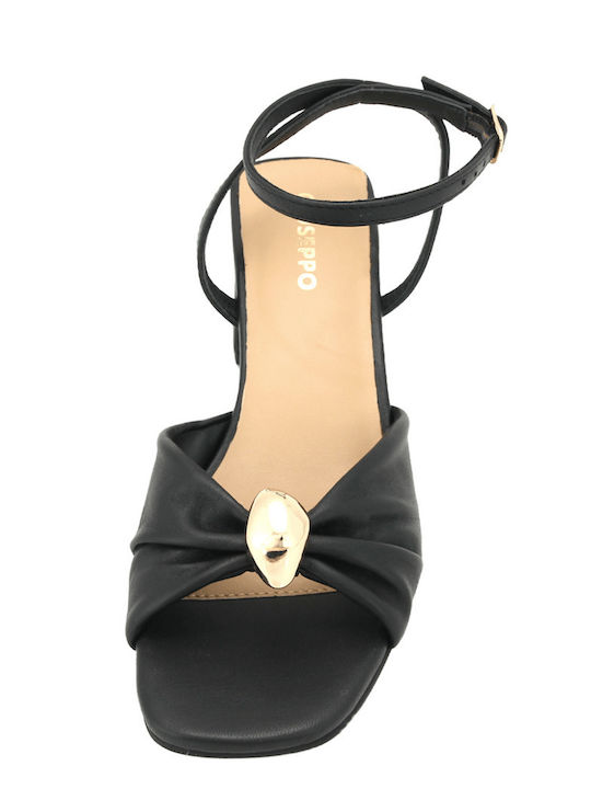 Leather Black Sandals