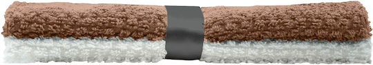 L-c Gourmet Kitchen Towel in Brown Color 50x50cm 2 Pieces