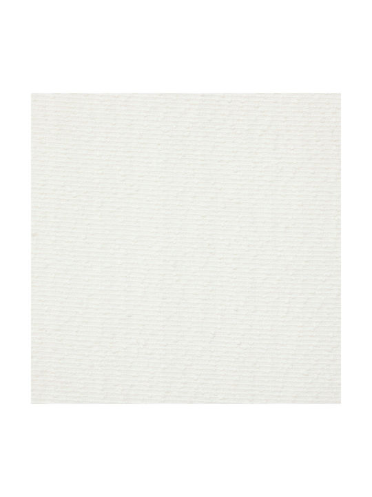 Living Room Stool With Storage Space Upholstered With Fabric Modul White 31x31x31cm