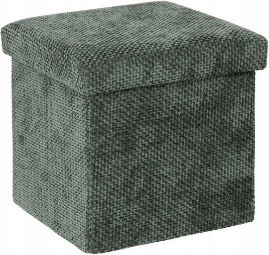 Taburet Camera De Zi Cu Spațiu De Depozitare Tapițat Cu Catifea Velvy Velvy 31x31x31cm