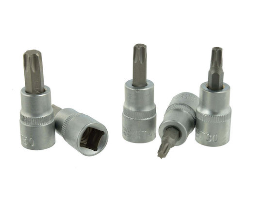Geko Biți Cu Cap Hexagonal Torx și Dimensiunea De Conducere 3/8'' Set 5 Bucăți