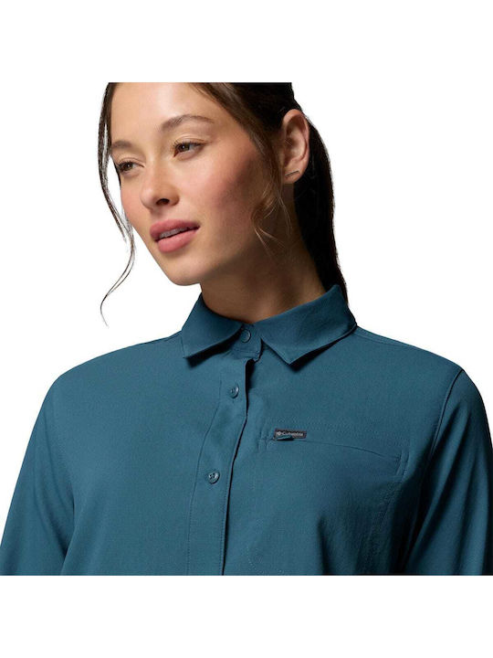 Long Sleeve Women's Shirt Silver