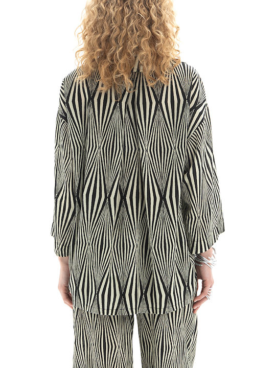 Black n Black Long Sleeve Women's Shirt Black-Green