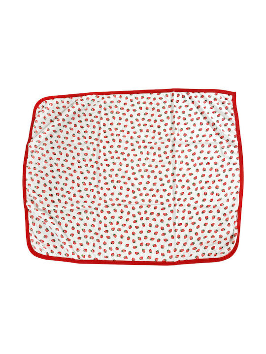 Bibilish Strawberry Cuddles Swaddle Blanket Roșu 75x95cm